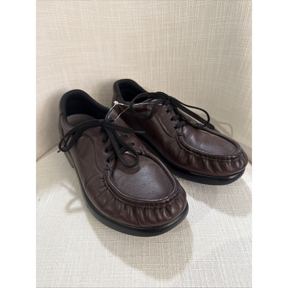 SAS Take Time Loafer Women's 8.5 M Brown Leather Tripad Comfort Shoe